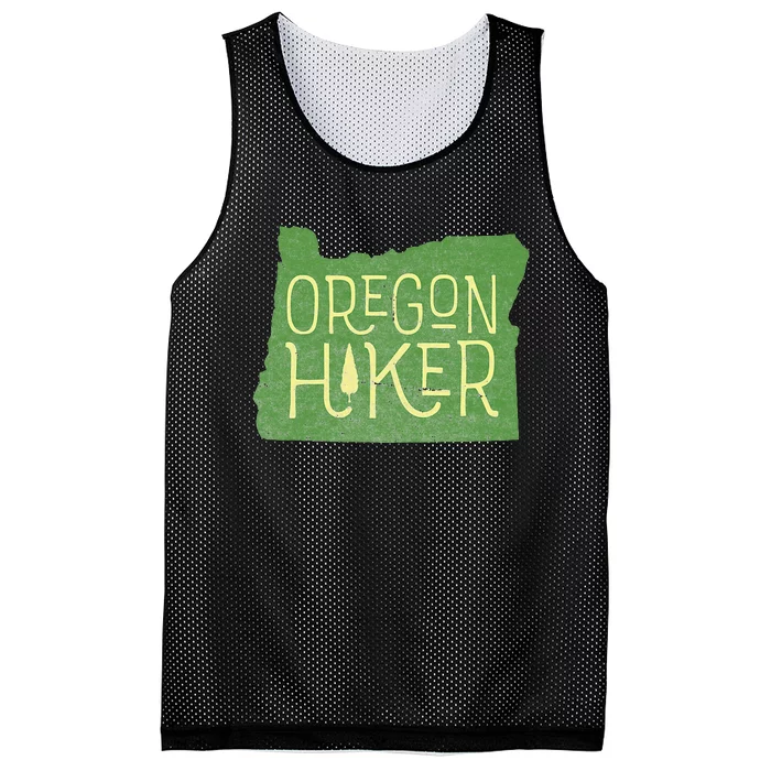 Oregon Hiker Outdoors Classic Retro Hiking Adventure Badge Mesh Reversible Basketball Jersey Tank