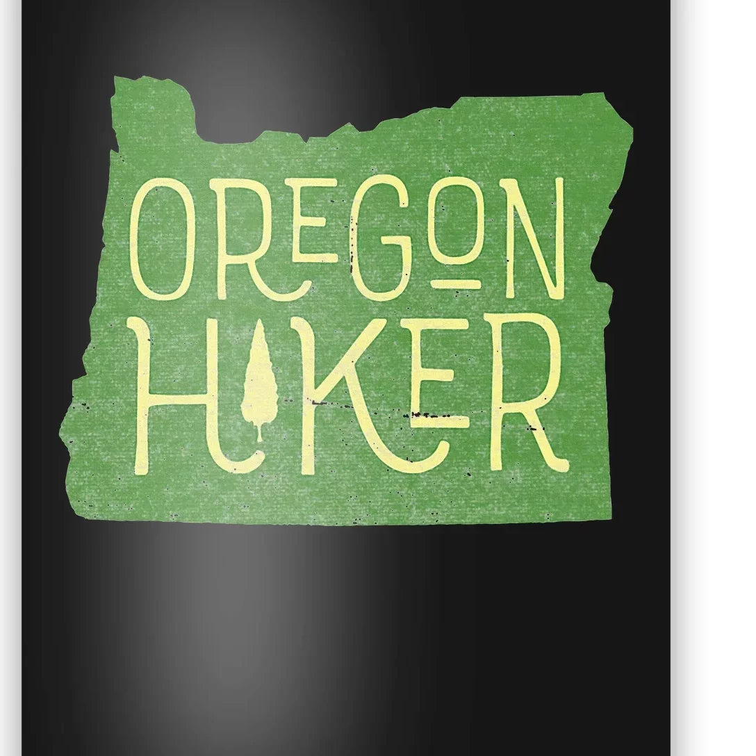 Oregon Hiker Outdoors Classic Retro Hiking Adventure Badge Poster