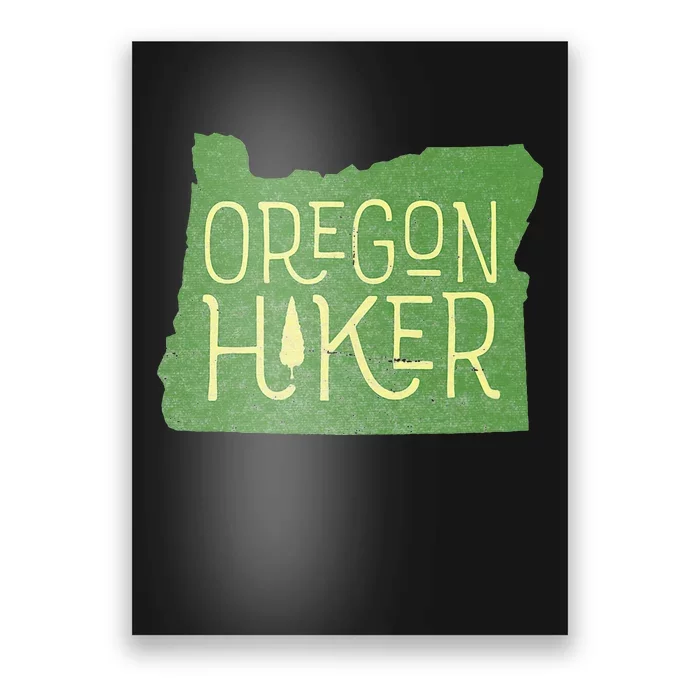 Oregon Hiker Outdoors Classic Retro Hiking Adventure Badge Poster