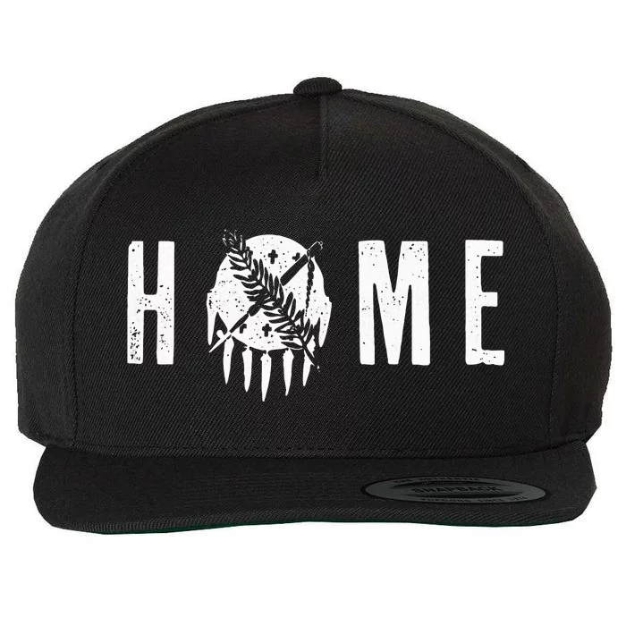 Oklahoma Home Wool Snapback Cap