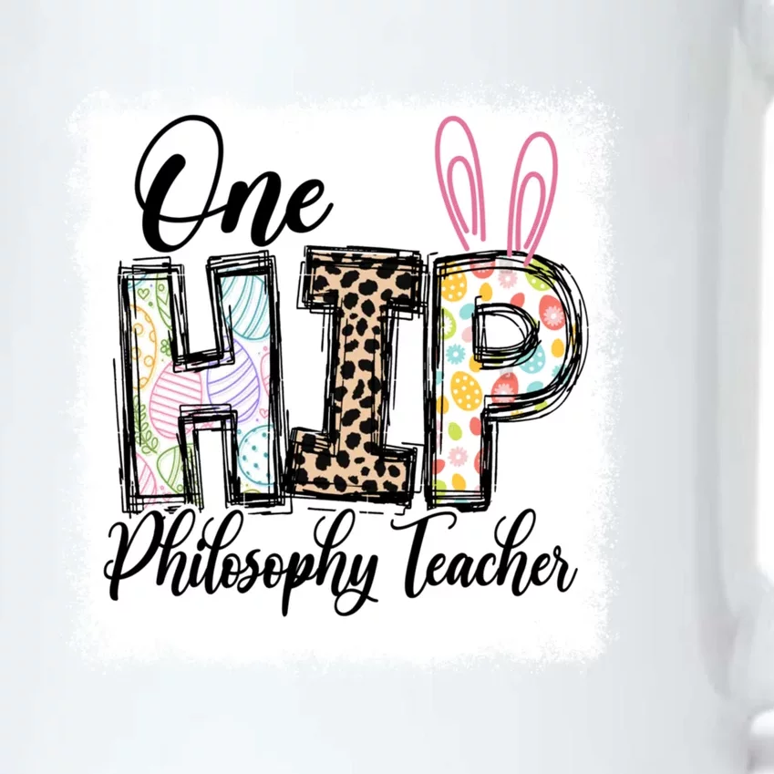 One Hip Philosophy Teacher Leopard Teacher Easter Day Gift Black Color Changing Mug