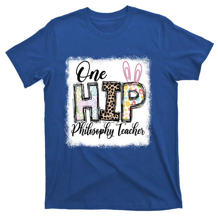 One Hip Philosophy Teacher Leopard Teacher Easter Day Gift T-Shirt