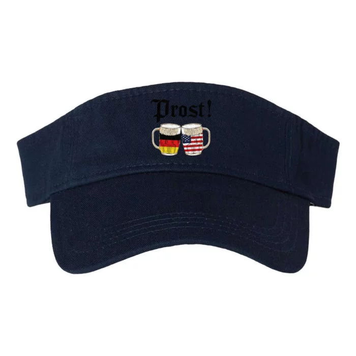 Oktoberfest Holiday Prost Beer German American Flag Valucap Bio-Washed Visor