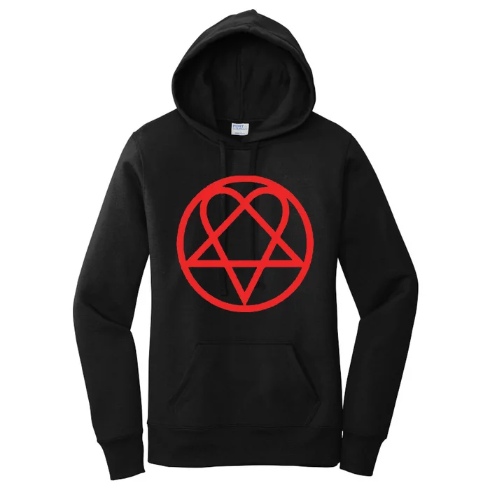 Opium Heart Pentagram Streetwear Women's Pullover Hoodie