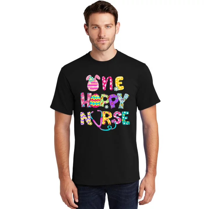 One Hoppy Registered Nurse Easter Bunny eggs Tall T-Shirt