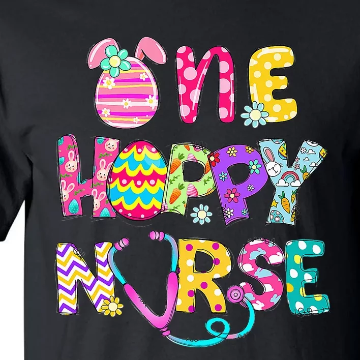 One Hoppy Registered Nurse Easter Bunny eggs Tall T-Shirt