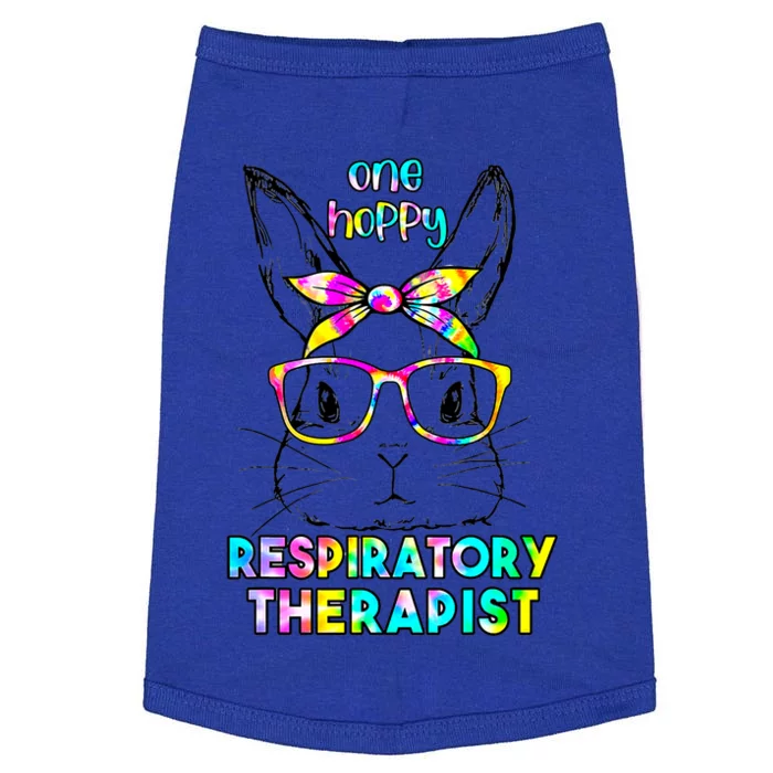 One Happy Respiratory Therapist Bunny Easter Day Cute Rabbit Meaningful Gift Doggie Tank