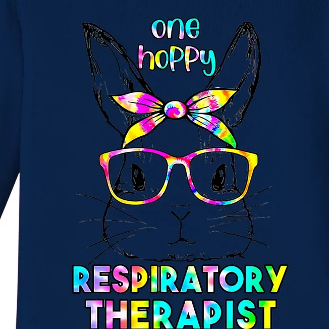 One Happy Respiratory Therapist Bunny Easter Day Cute Rabbit Meaningful Gift Baby Long Sleeve Bodysuit