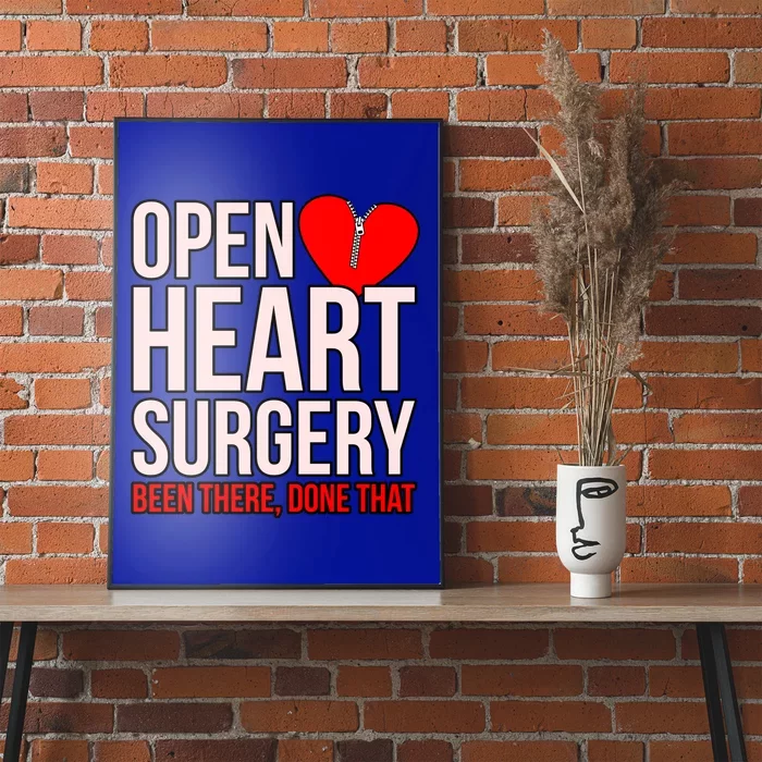 Open Heart Surgery Heart Disease Awareness Survivor Graphic Gift Poster