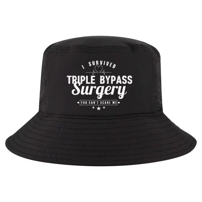 Open Heart Surgery Recovery Apparel I SURVIVED TRIPLE BYPASS Cool Comfort Performance Bucket Hat