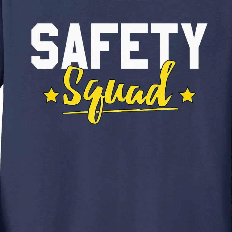 Occupational Health Safety Officer Manager Supervisor Squad Kids Long Sleeve Shirt