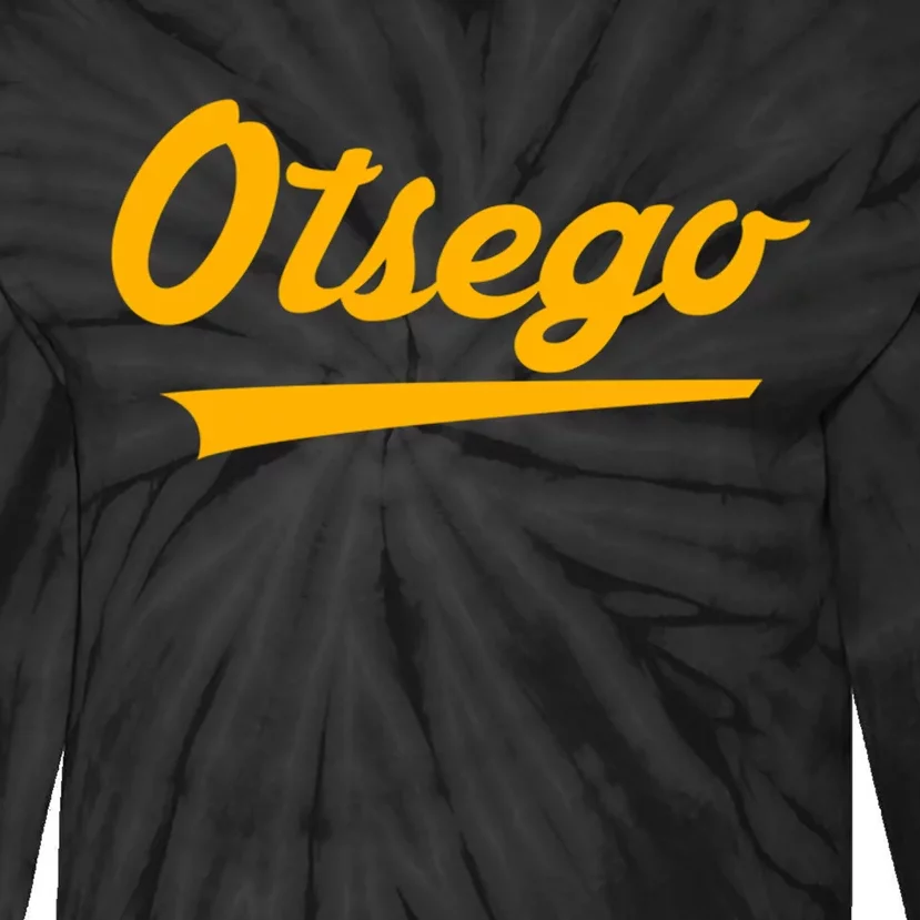 Otsego High School Vintage Swoosh Tie-Dye Long Sleeve Shirt