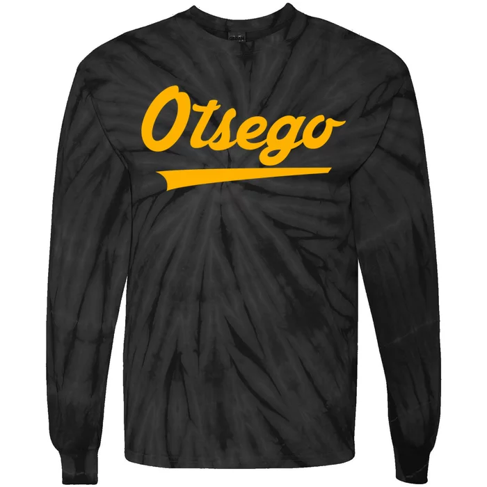 Otsego High School Vintage Swoosh Tie-Dye Long Sleeve Shirt