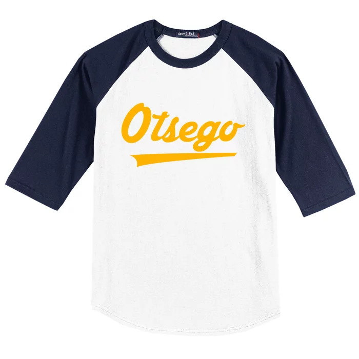 Otsego High School Vintage Swoosh Baseball Sleeve Shirt