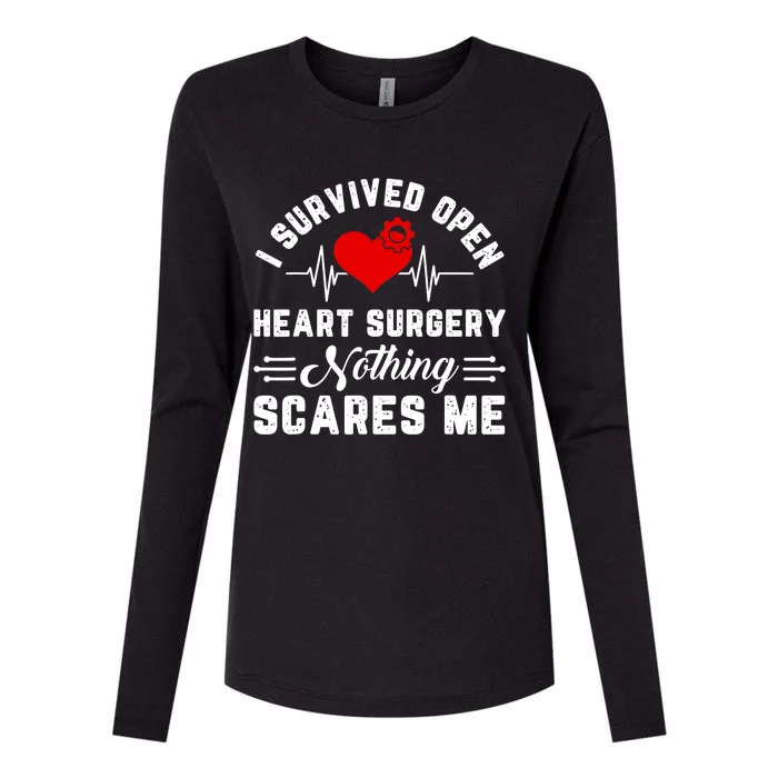 Open Heart Surgery Warrior Gift For Heart Patients Survivor Womens Cotton Relaxed Long Sleeve T-Shirt