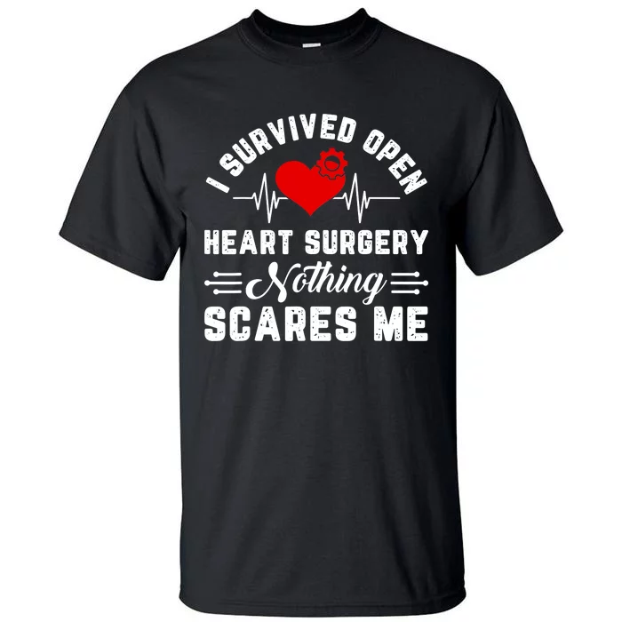 Open Heart Surgery Warrior Gift For Heart Patients Survivor Tall T-Shirt