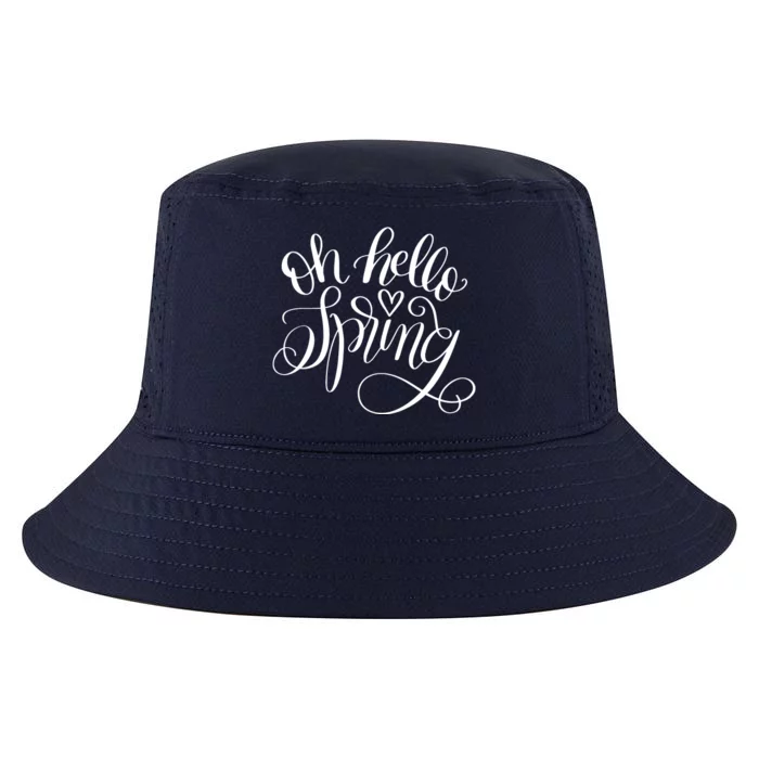 Oh Hello Spring Quote Cool Comfort Performance Bucket Hat