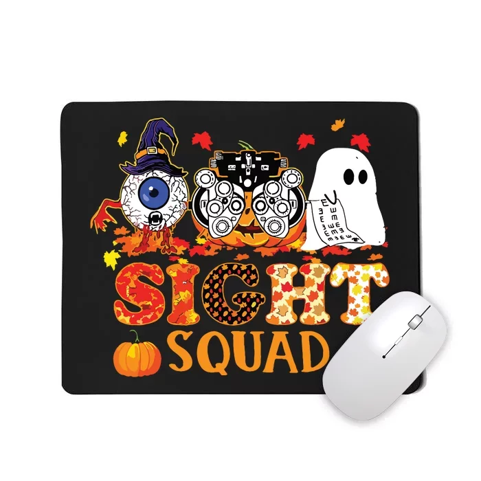 Optometrist Halloween Sight Squad Witch Pumpkin Optician Mousepad