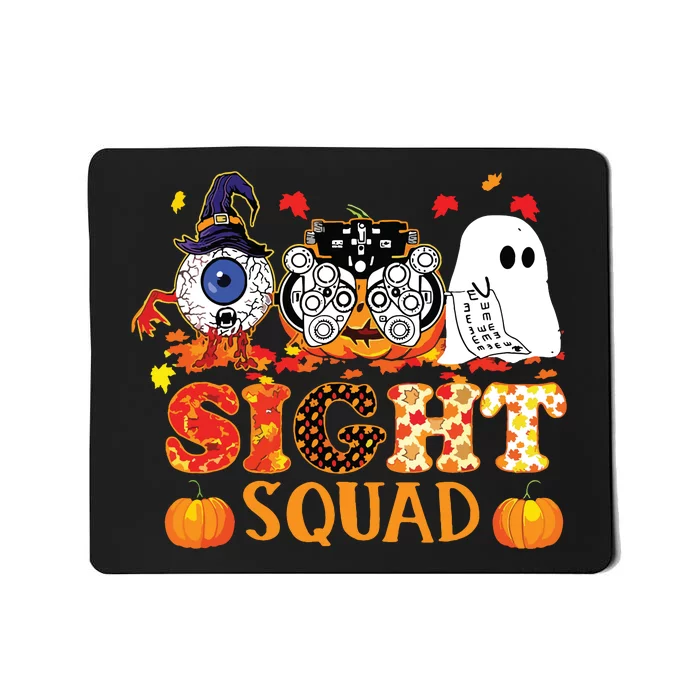 Optometrist Halloween Sight Squad Witch Pumpkin Optician Mousepad