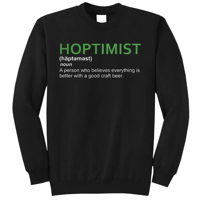 Original HOPTIMIST Short Sleeve Shirt For Craft Beer Lovers Sweatshirt