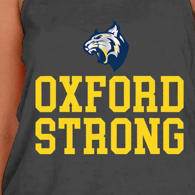 Oxford High School Strong Women's Knotted Racerback Tank