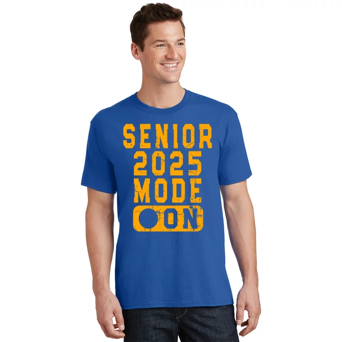 On High School College Class 2025 Orange Gift T-Shirt