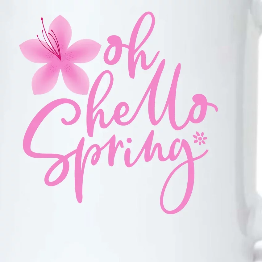 Oh Hello Spring Cute Black Color Changing Mug