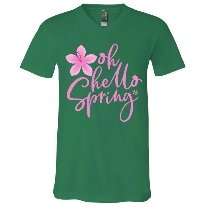 Oh Hello Spring Cute V-Neck T-Shirt