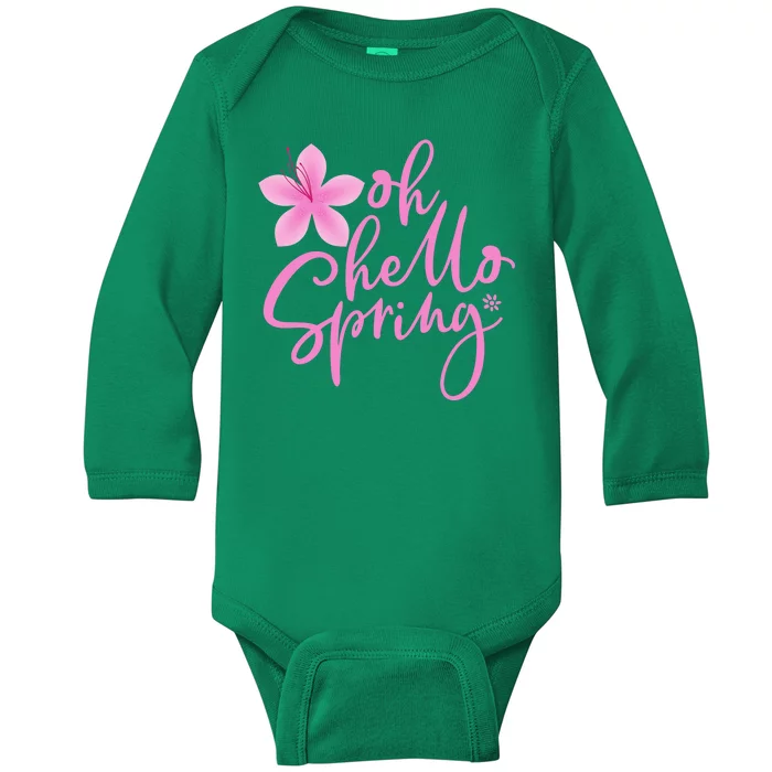 Oh Hello Spring Cute Baby Long Sleeve Bodysuit