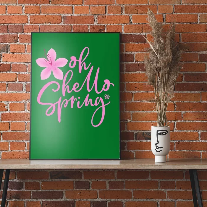 Oh Hello Spring Cute Poster