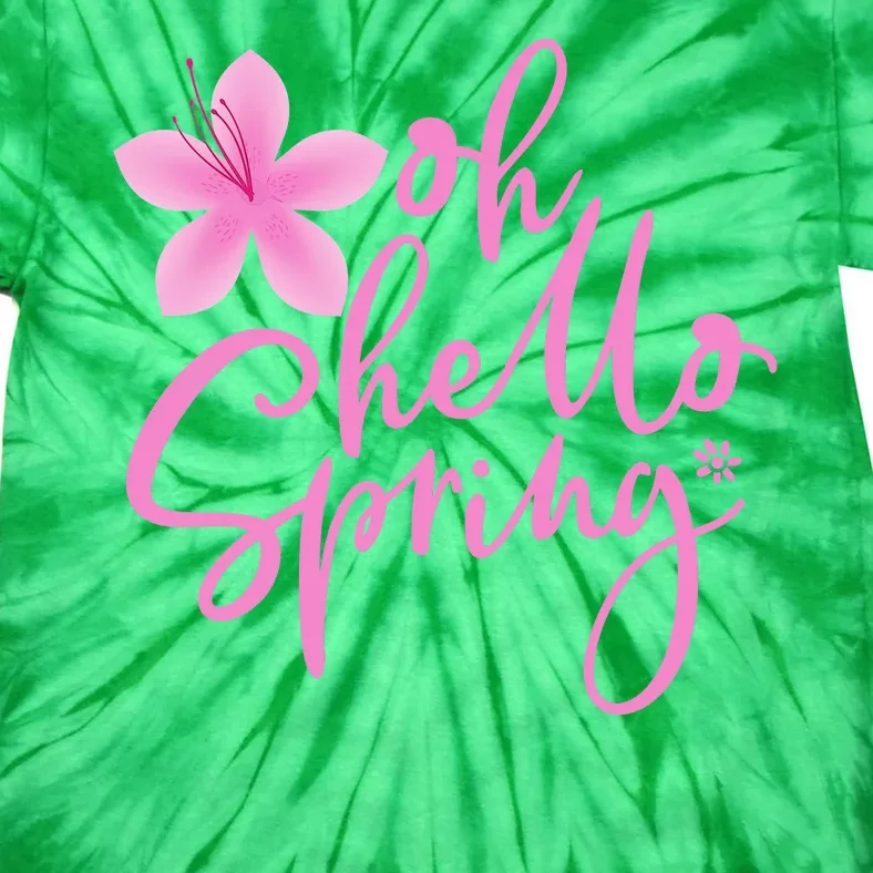 Oh Hello Spring Cute Tie-Dye T-Shirt