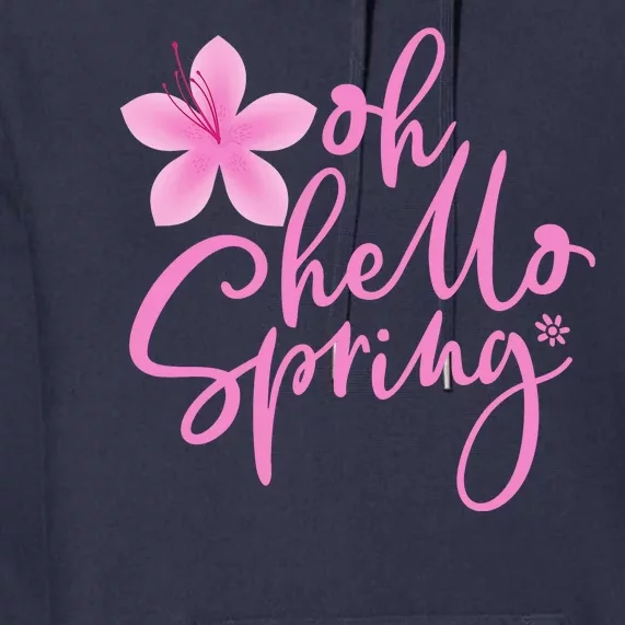 Oh Hello Spring Cute Premium Hoodie