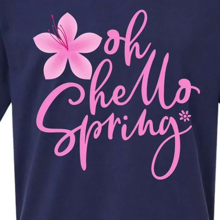 Oh Hello Spring Cute Sueded Cloud Jersey T-Shirt