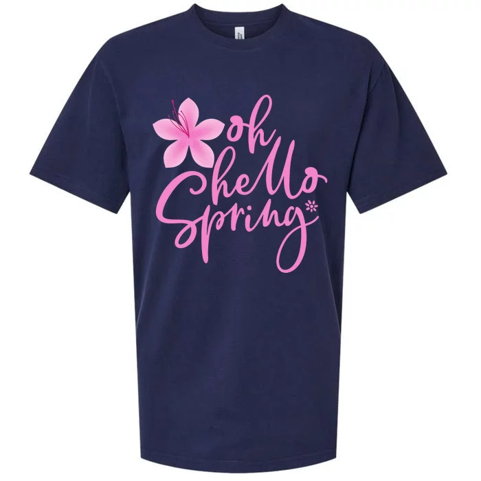 Oh Hello Spring Cute Sueded Cloud Jersey T-Shirt