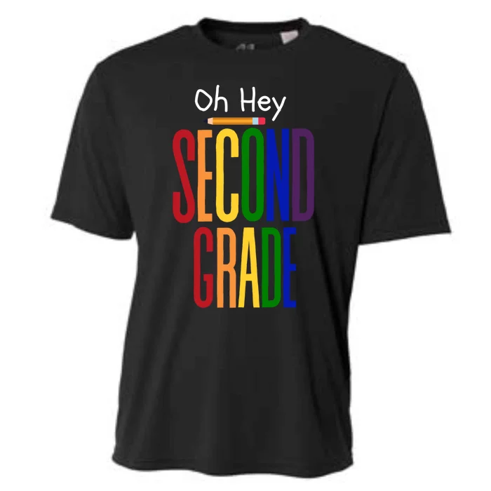 Oh Hey Second Grade Hello Second Grade Teacher Grade 2 Team Gift Cooling Performance Crew T-Shirt