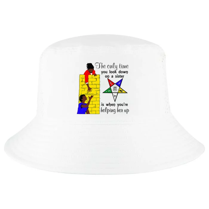 OES Help Sister Up Order Of The Eastern Star Mothers Day Cool Comfort Performance Bucket Hat