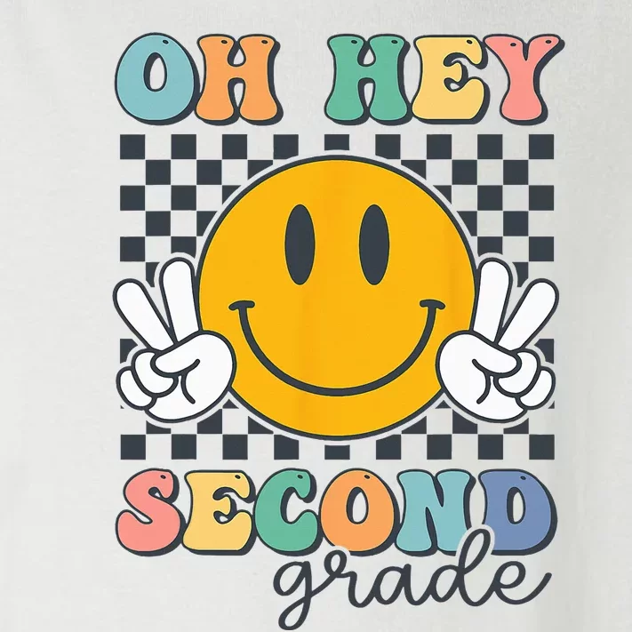 Oh Hey Second Grade Cute Smile Back to School 2nd Grade Team Toddler Long Sleeve Shirt