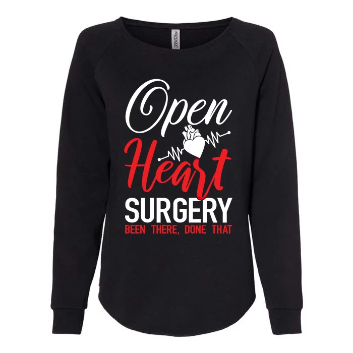 Open Heart Surgery Gift Heart Disease Awareness Gift Womens California Wash Sweatshirt