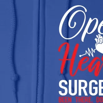 Open Heart Surgery Gift Heart Disease Awareness Gift Full Zip Hoodie