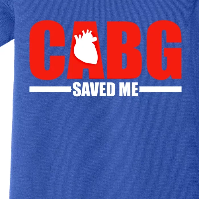 Open Heart Surgery Cabg Saved Me Cool Gift Baby Bodysuit