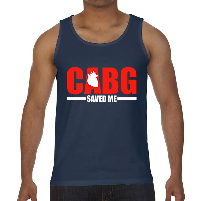 Open Heart Surgery Cabg Saved Me Cool Gift Comfort Colors® Tank Top