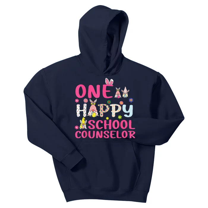 One Hoppy School Counselor Gnomes Eggs Easter Day Teacher Kids Hoodie