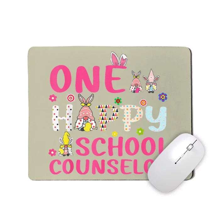 One Hoppy School Counselor Gnomes Eggs Easter Day Teacher Mousepad