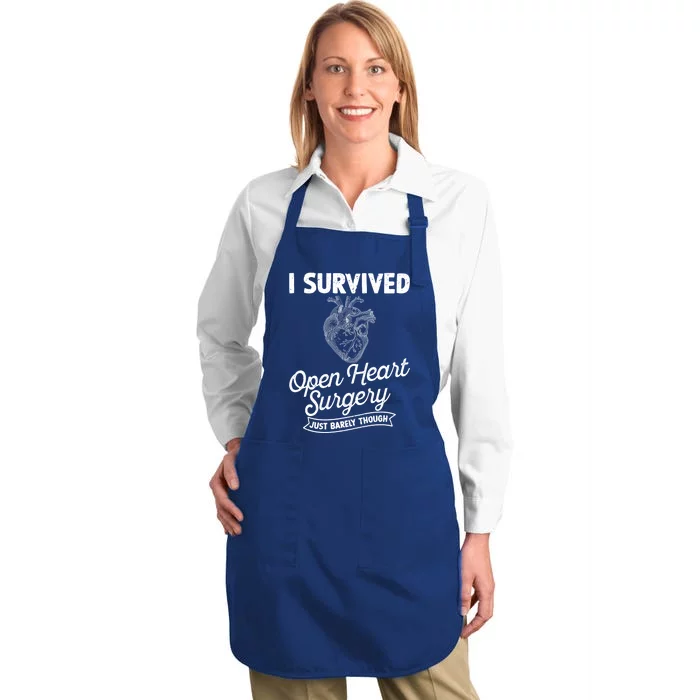 Open Heart Surgery Meaningful Gift Full-Length Apron With Pocket