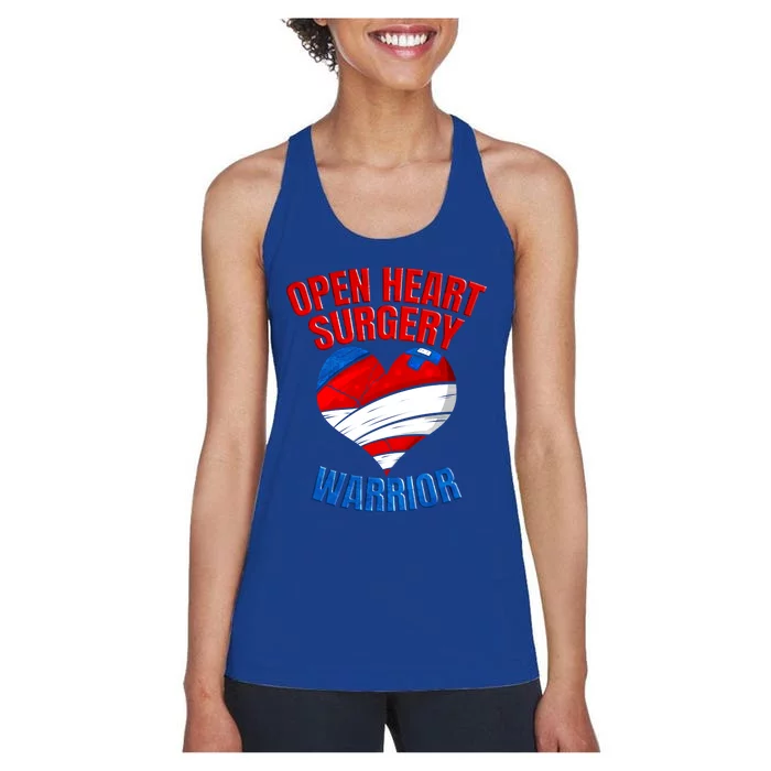 Open Heart Surgery Warrior Gift Women's Racerback Tank