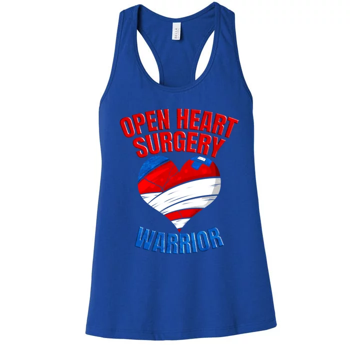 Open Heart Surgery Warrior Gift Women's Racerback Tank