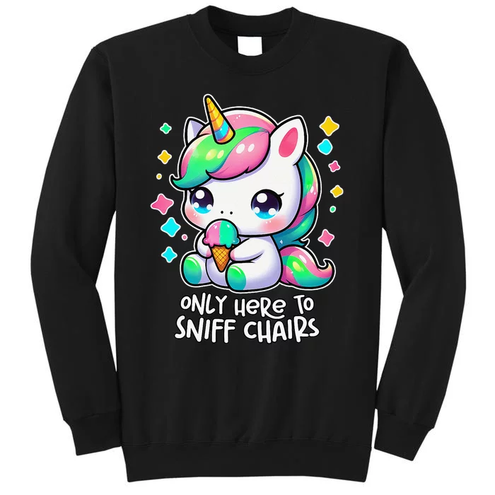 Only Here To Sniff Chairs Dank Meme Funny Oddly Specific Sweatshirt