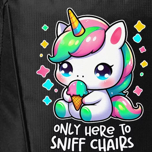 Only Here To Sniff Chairs Dank Meme Funny Oddly Specific City Backpack