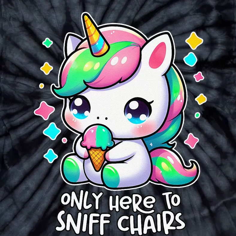 Only Here To Sniff Chairs Dank Meme Funny Oddly Specific Tie-Dye T-Shirt