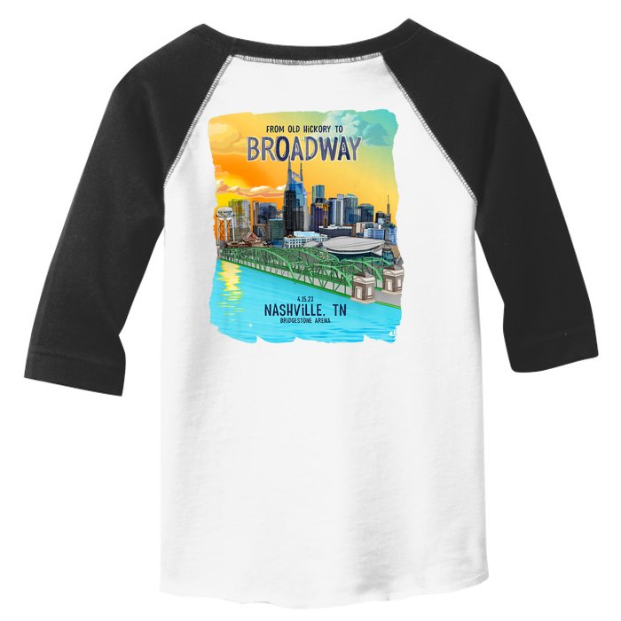 Old Hickory To Broadway Front & Back Toddler Fine Jersey T-Shirt